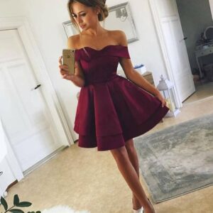 فستان بنفسجي قصير | Short Purple Dress