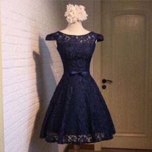 فستان نيلي قصير | Dark Blue Dress