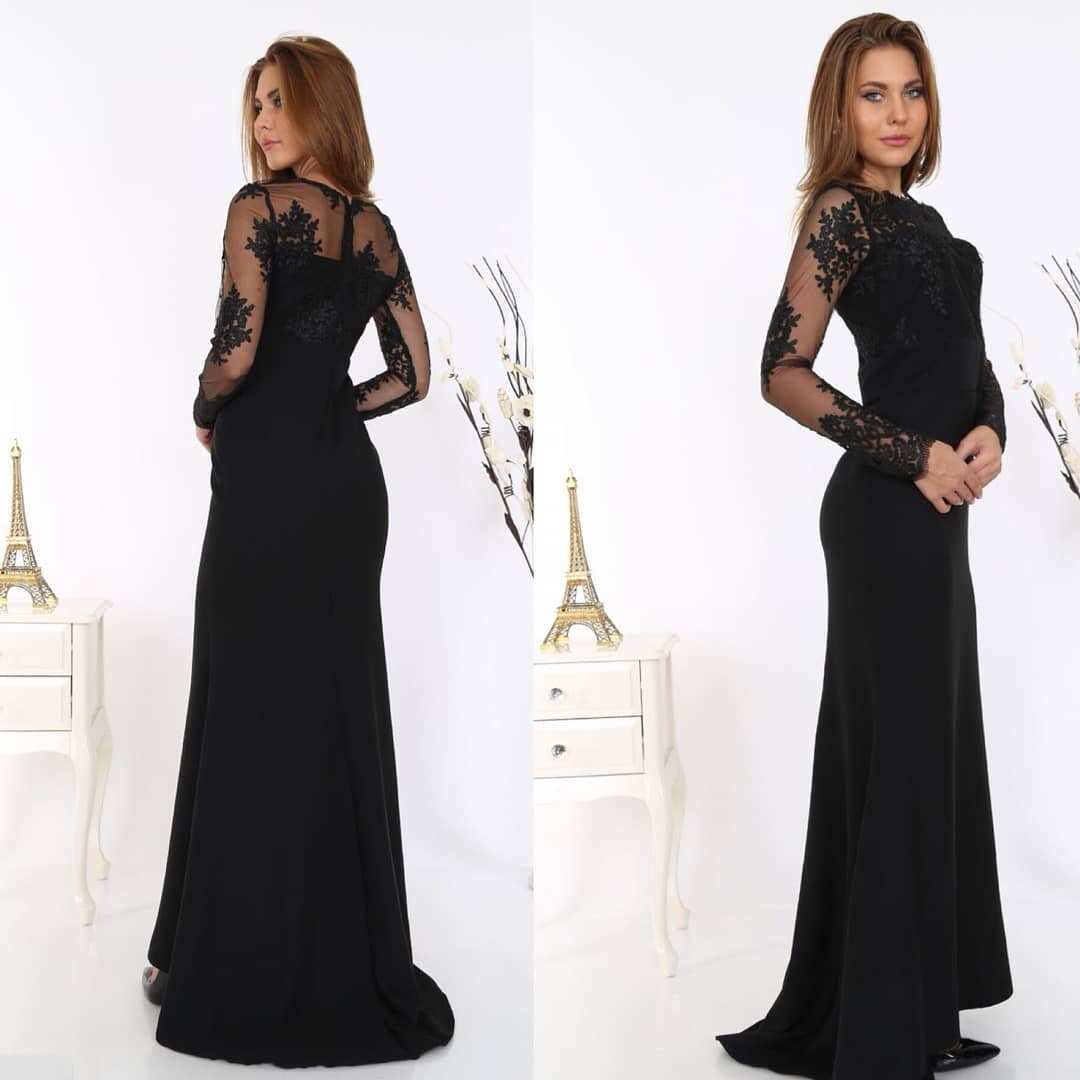 فستان أسود طويل | Long Black Dress
