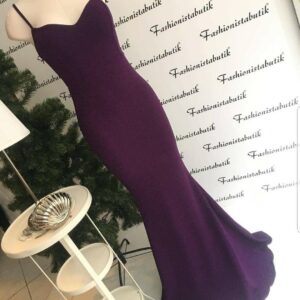 فستان بنفسجي طويل | Long Purple Dress