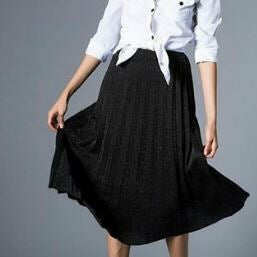 تنورة أسود طويلة | Long Black Skirt