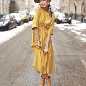 فستان أصفر | Yellow Dress