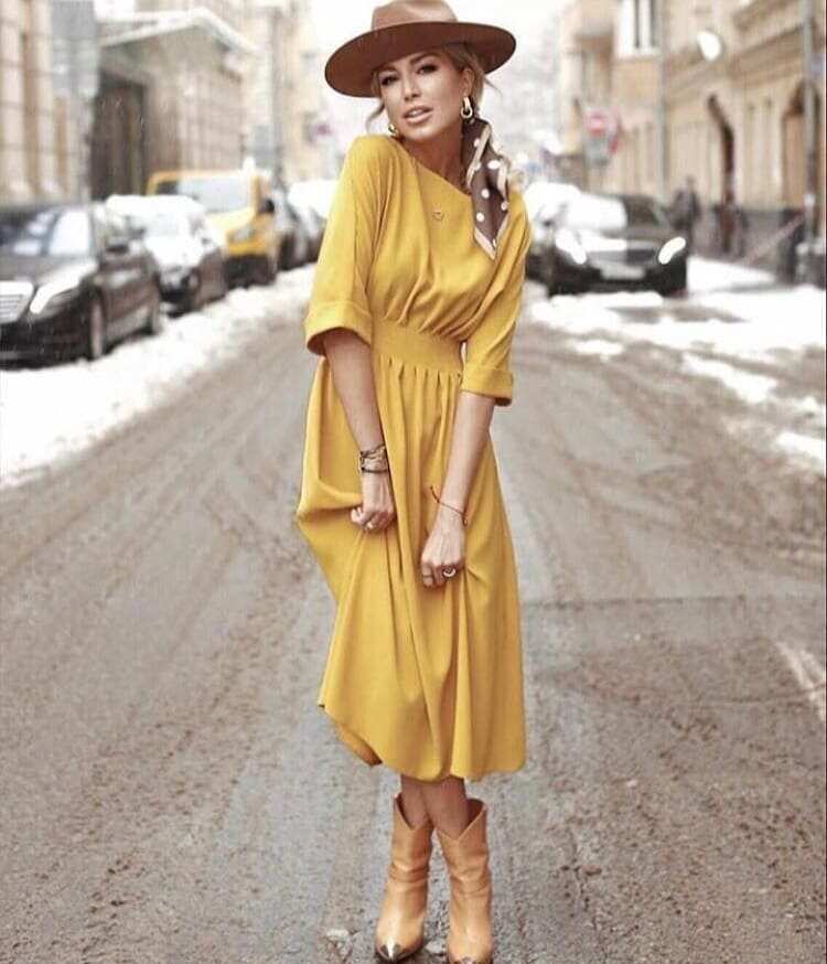 فستان أصفر | Yellow Dress