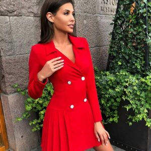 فستان أحمر قصير |  Short Red Dress