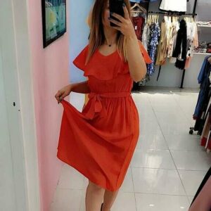 فستان برتقالي | Orange Dress